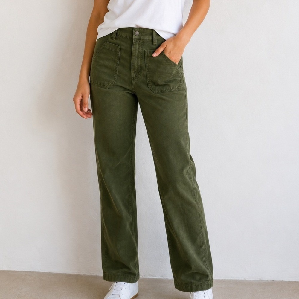Free People High Time Velvet Kick High Rise Pants Prairie Earthy Boho Indie Fall